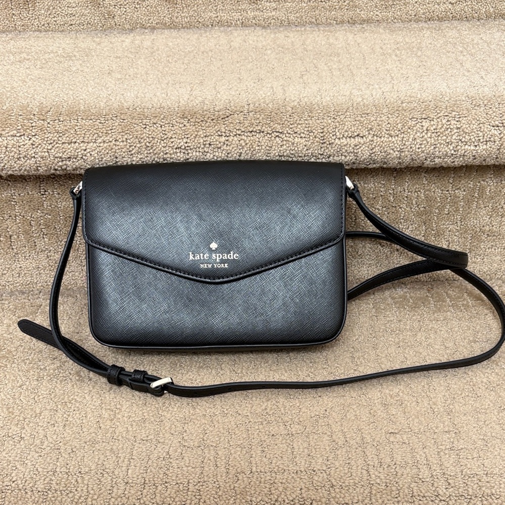 Kate Spade Sleek Black Crossbody Bag